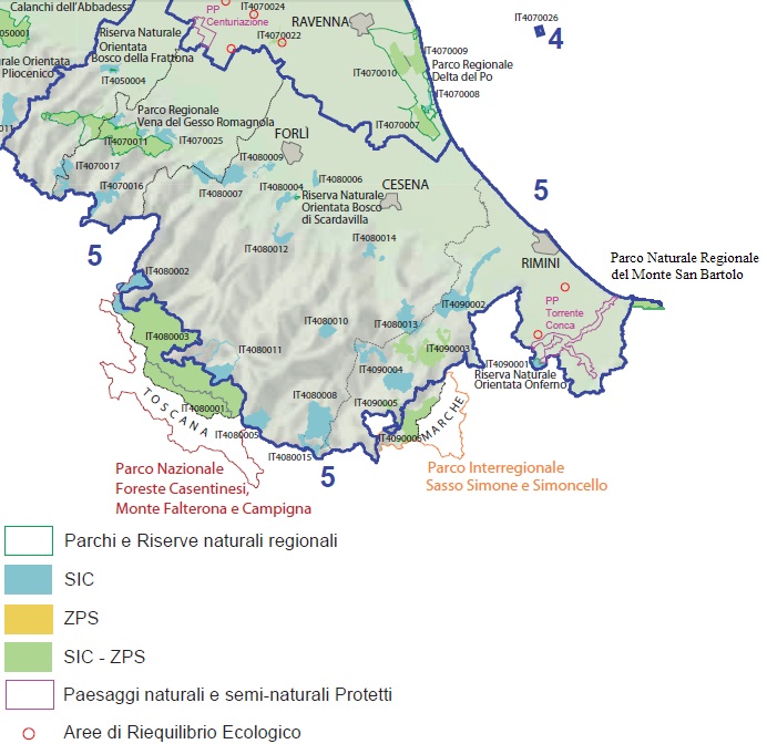 Aree protette Romagna